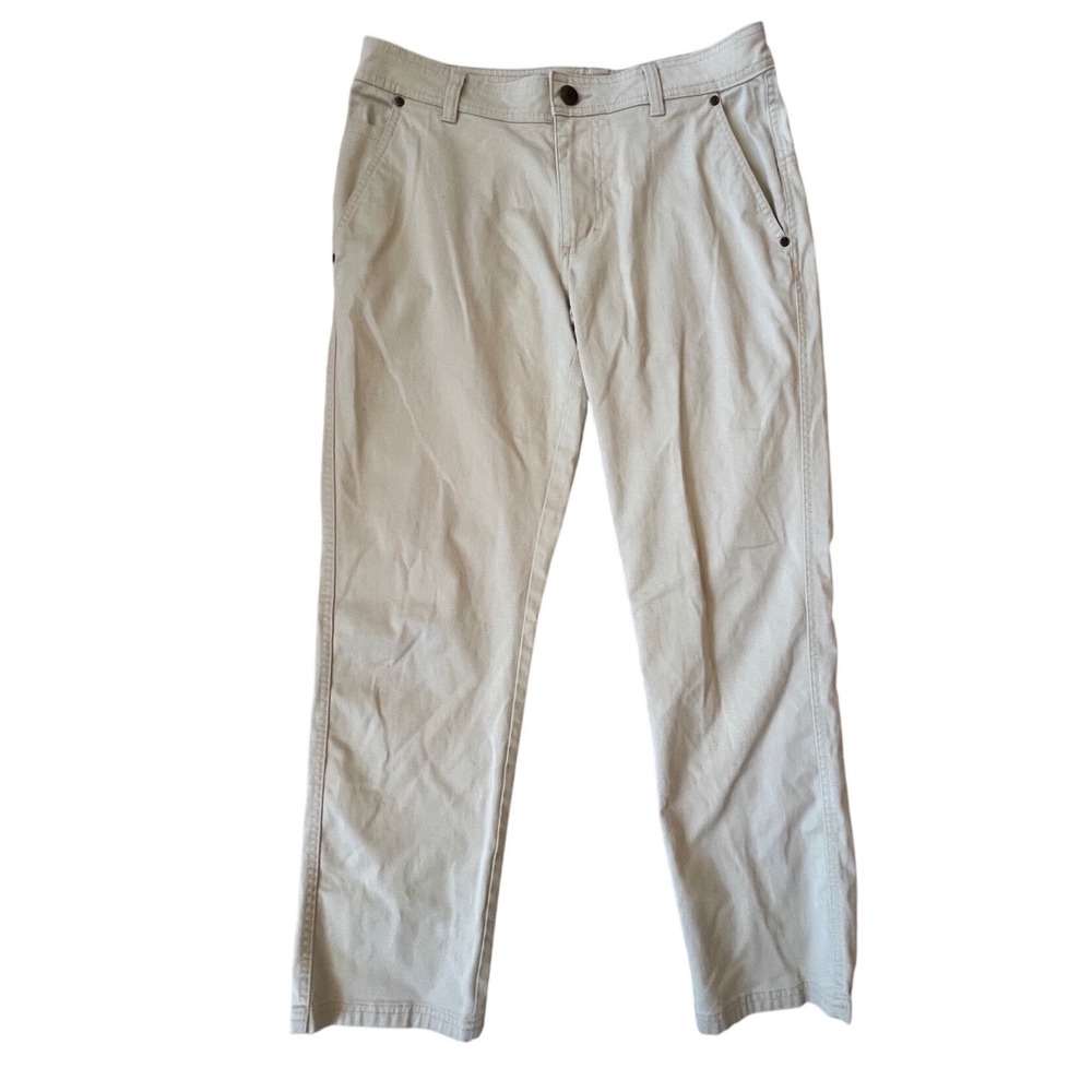 Columbia Mens Straight Fit Khaki Tan Pants 32x30 AX0454 Cotton Blend Chino